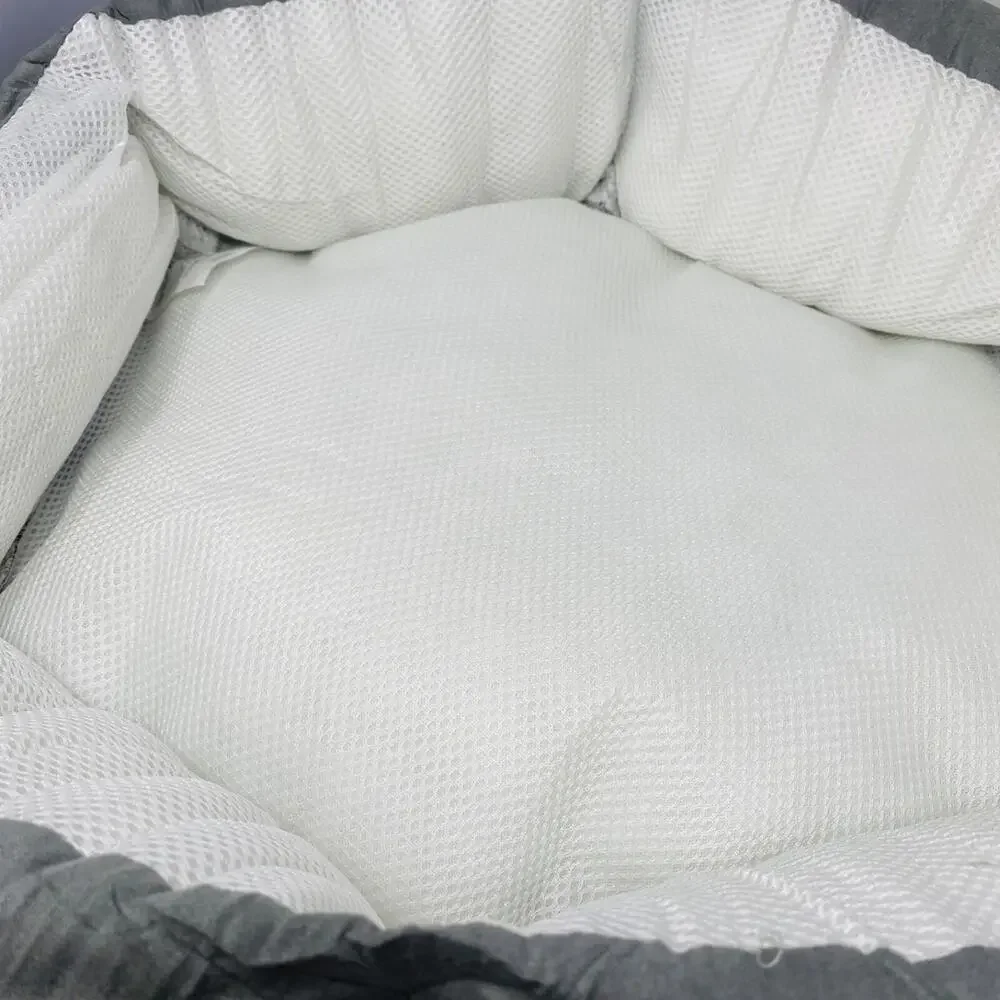 Western Home Donut Cat and Dog Bed Gray 20x20 inch